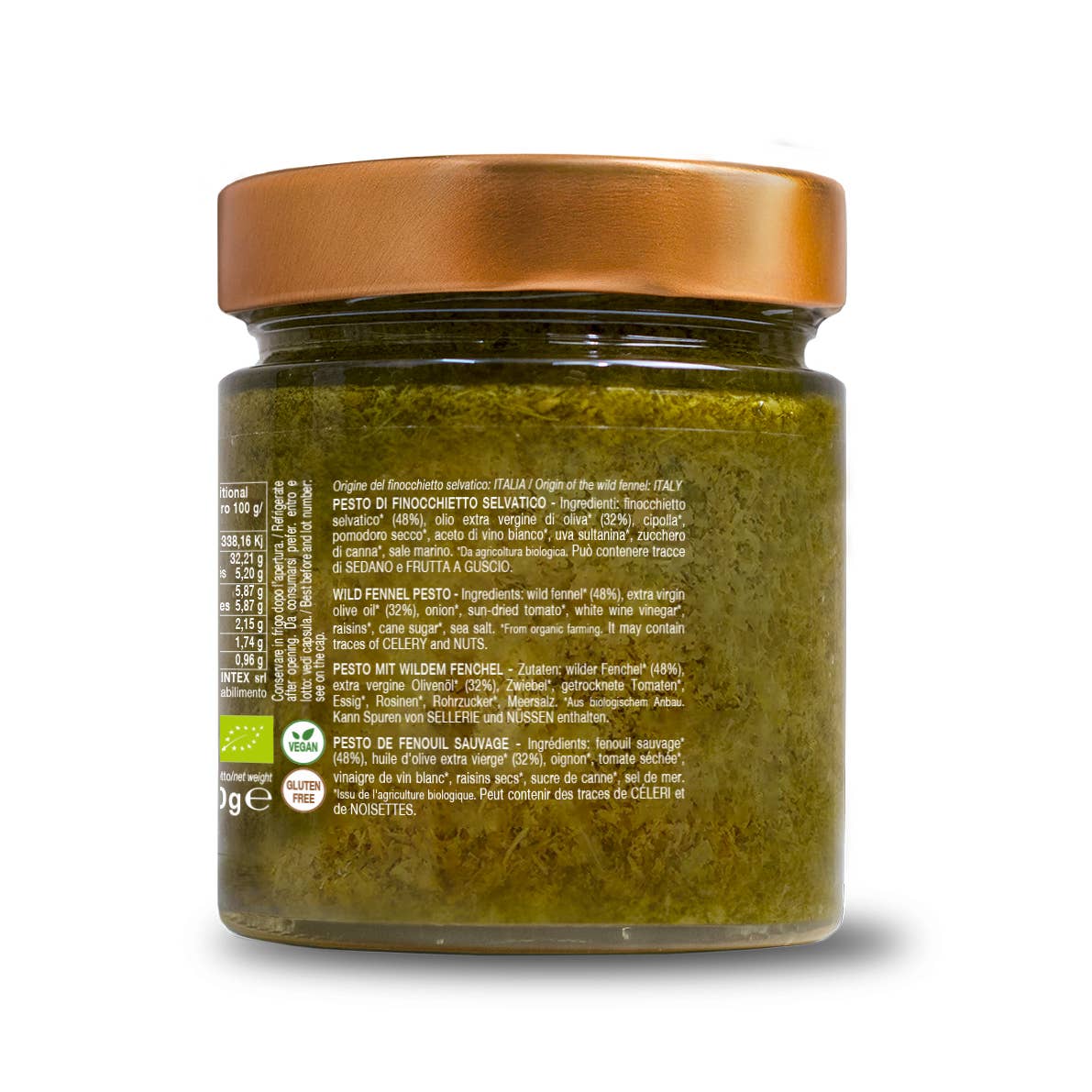 Organic wild fennel pesto 190g