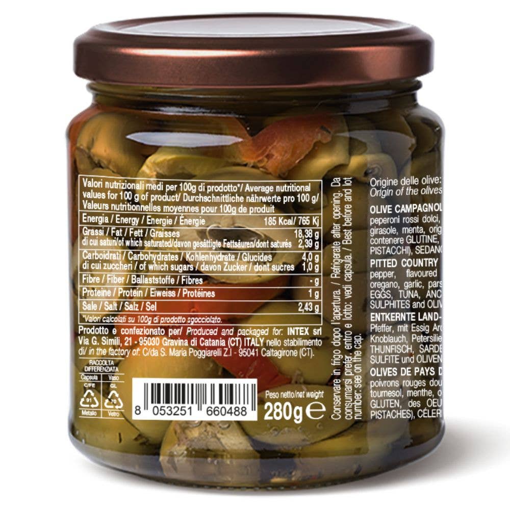 Olive di campagna denocciolate, 280 g