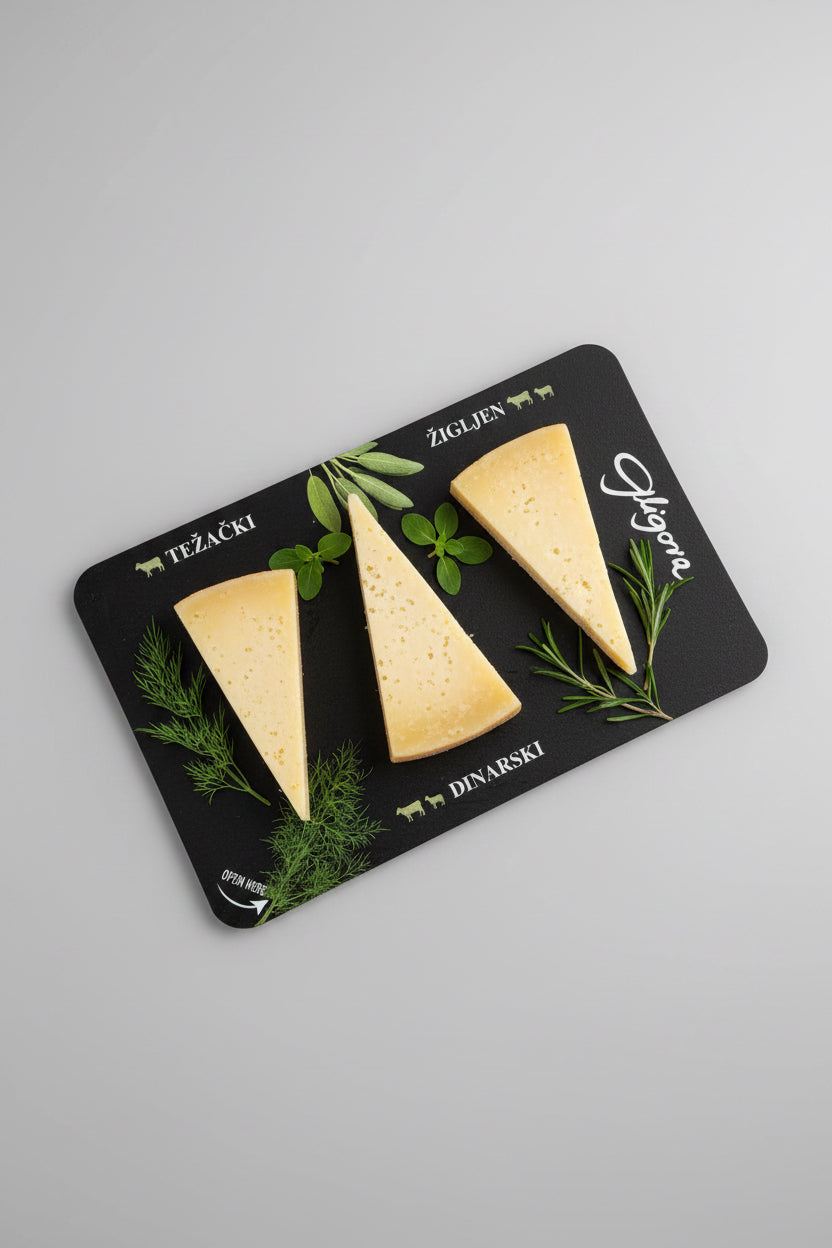 Gligora plata sireva (Težački, Dinarski, Žigljen), 100 g