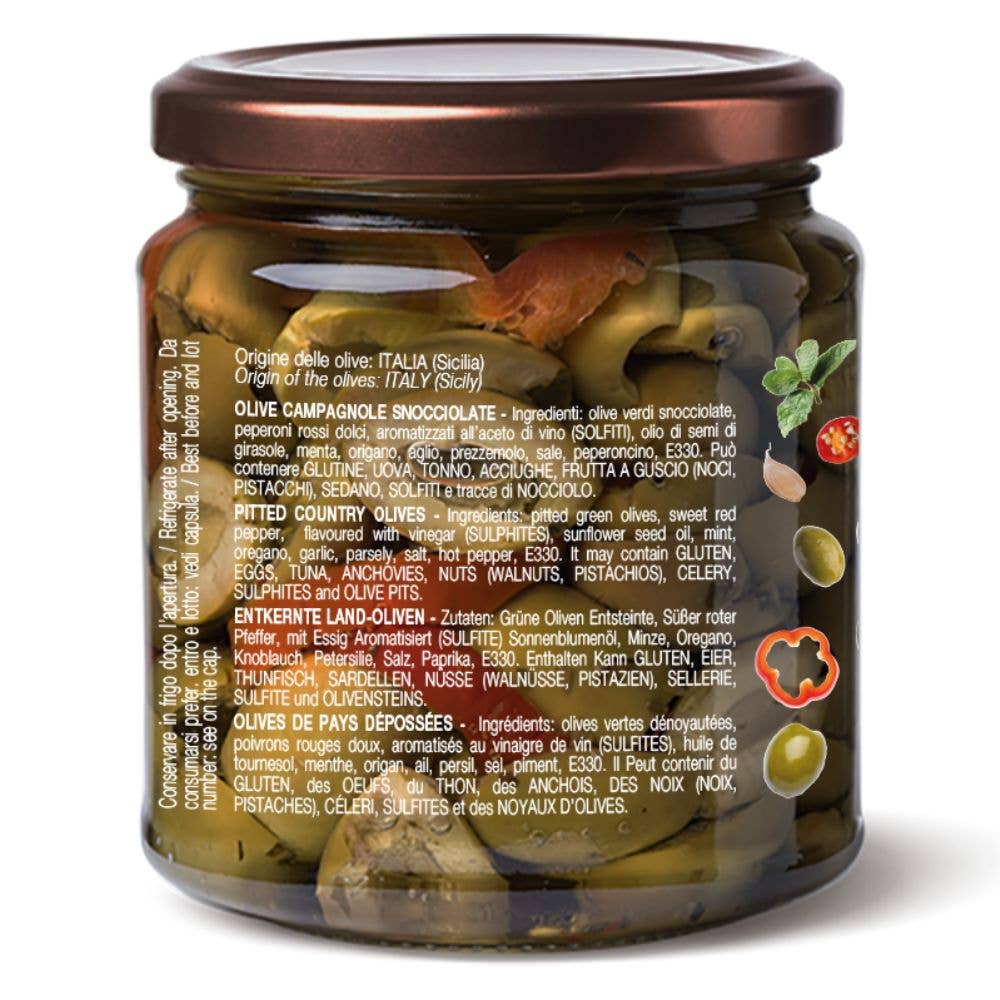 Olive di campagna denocciolate, 280 g