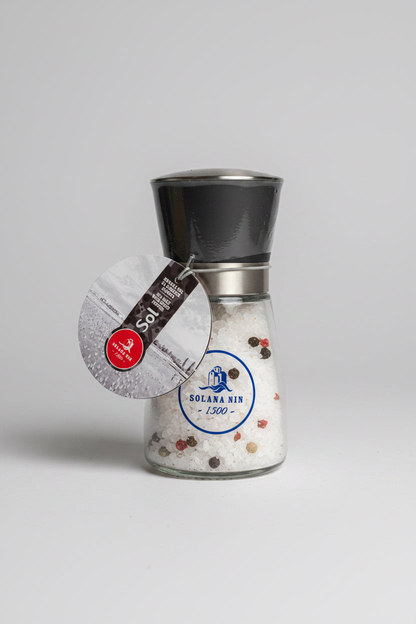 Nin Meersalz mit buntem Pfeffer in der Mühle, 160 g