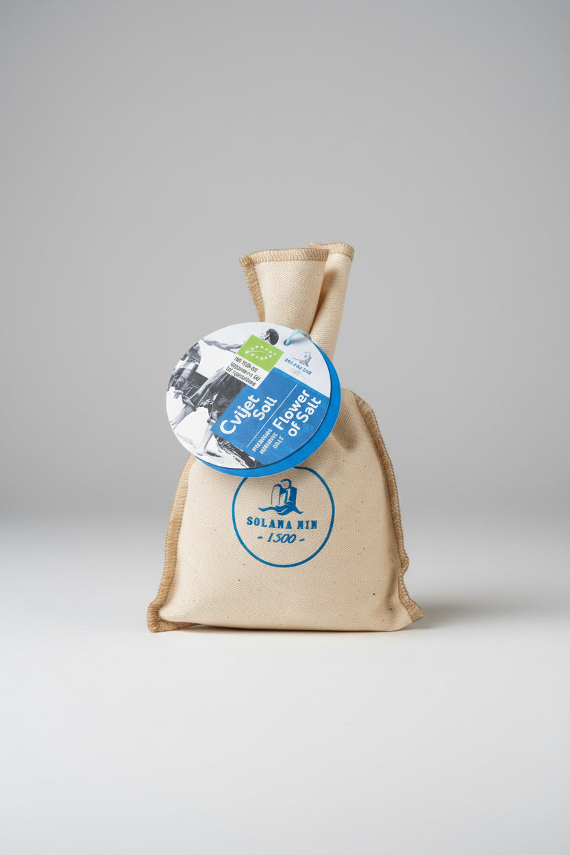 Fior di sale in sacchetto di juta, 150 g