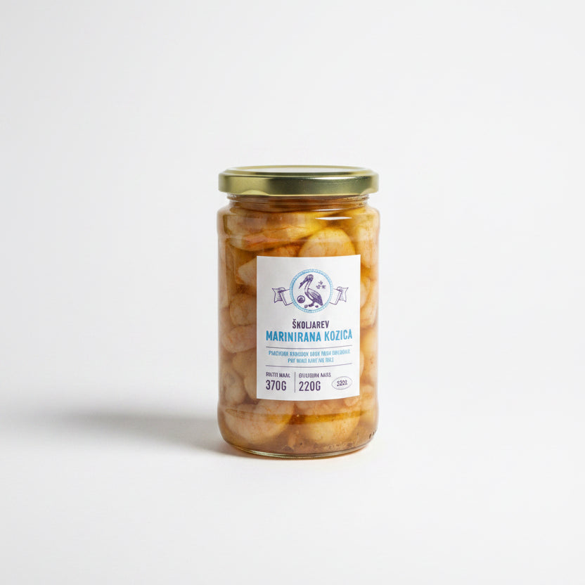 Školjarev Marinated Shrimp, 370 g