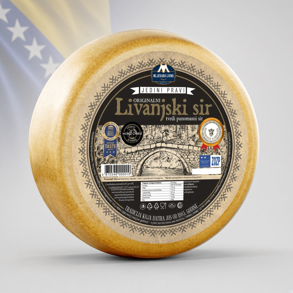 Livanjski sir, cijeli kolut