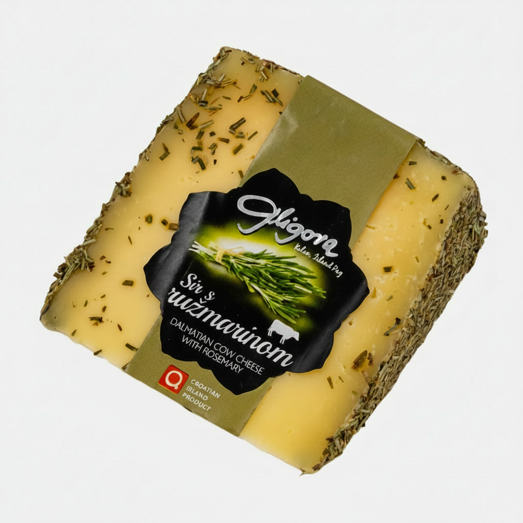 Rosemary-Crusted Artisan Hard Cheese
