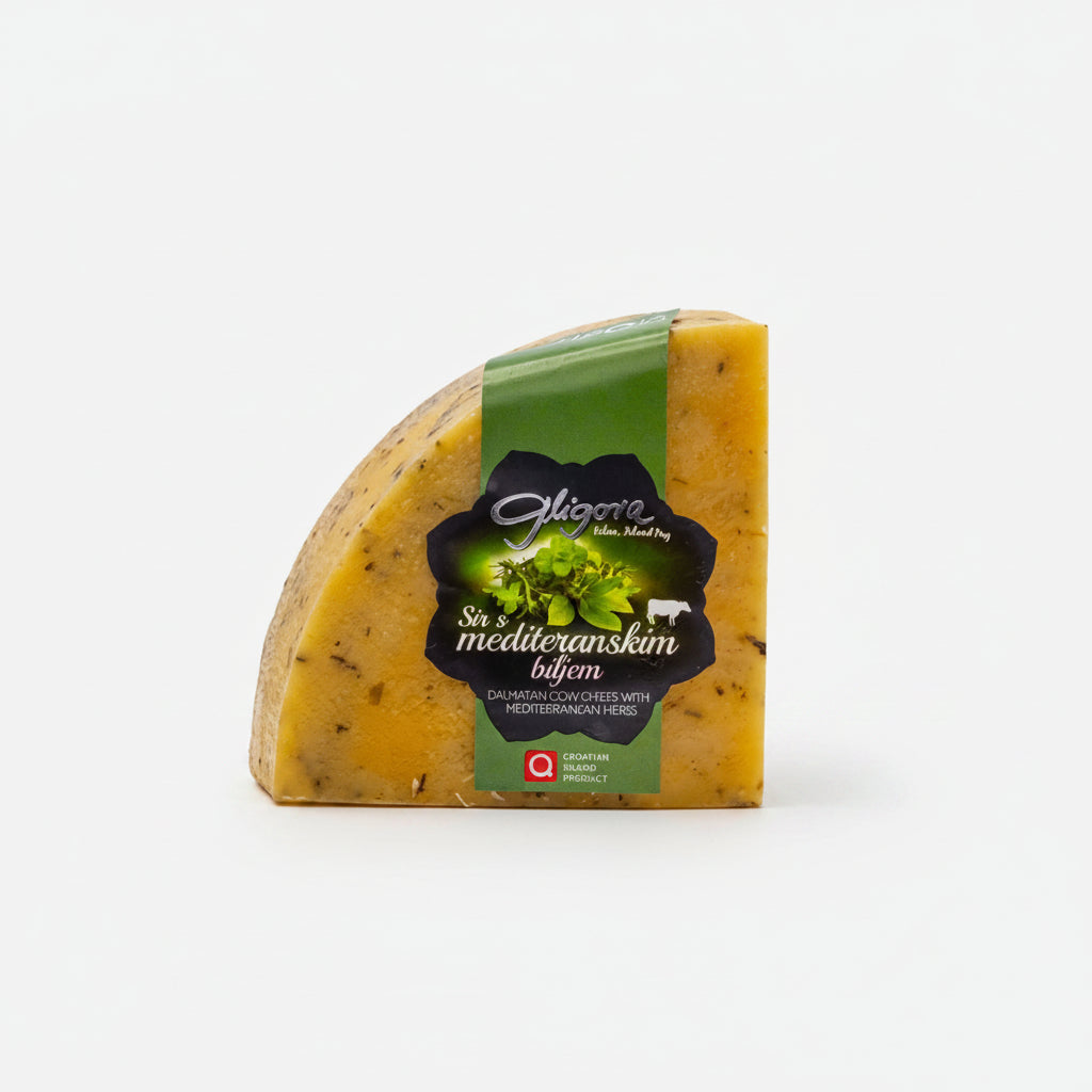 Cow's Milk Cheese with Mediterranean Herbs — Quarter Wheel, 650 g