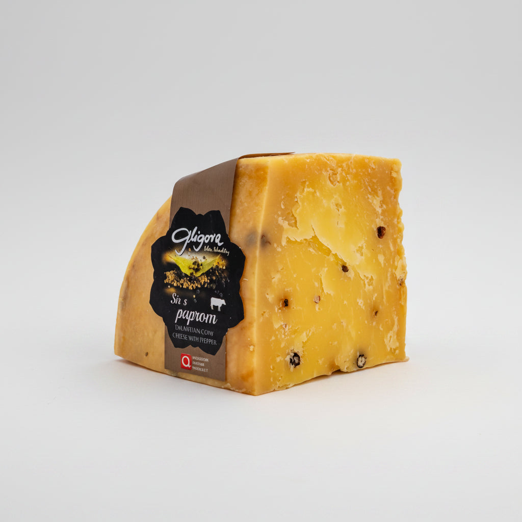 Cow's Milk Cheese with Pepper — Quarter Wheel, 650 g