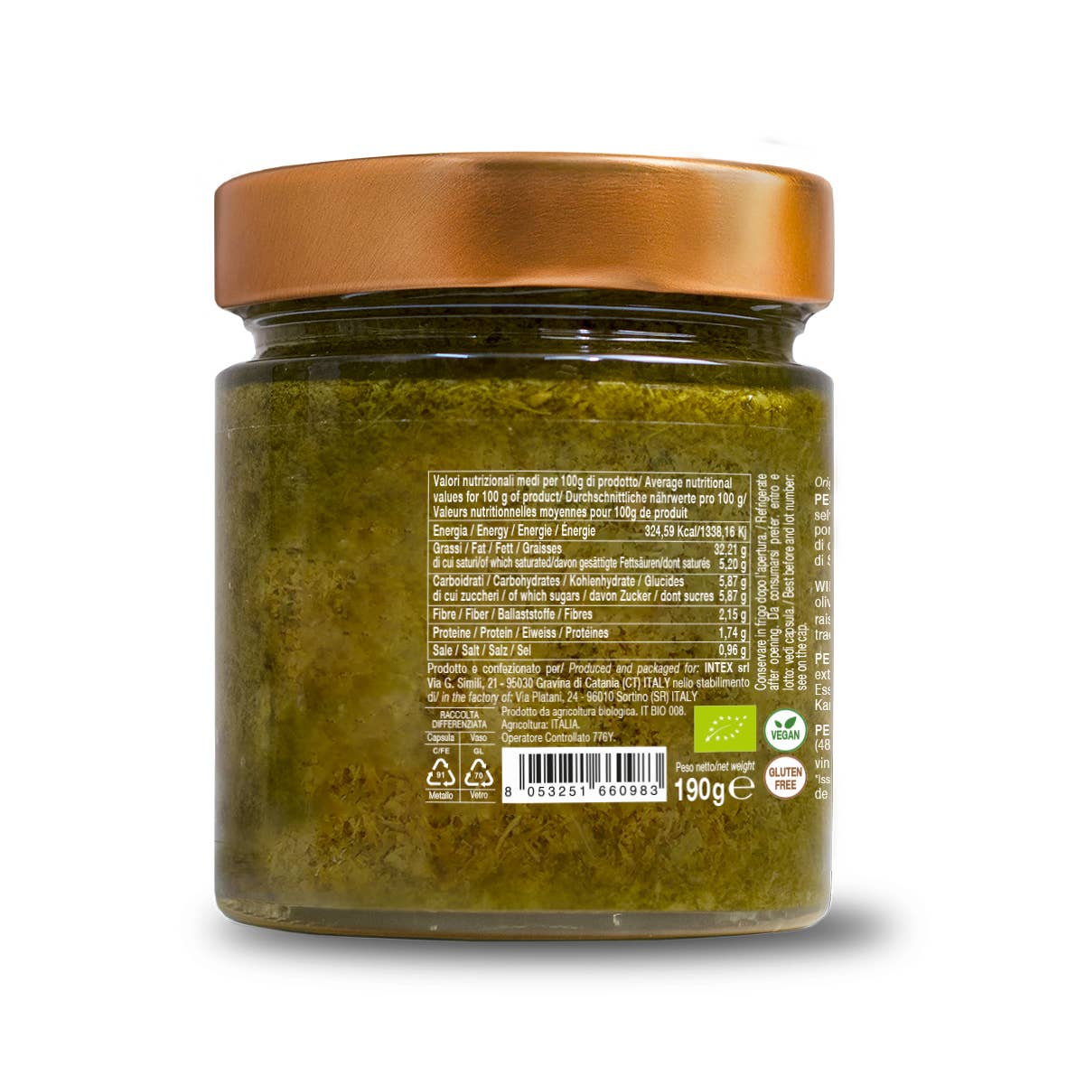 Organic wild fennel pesto 190g