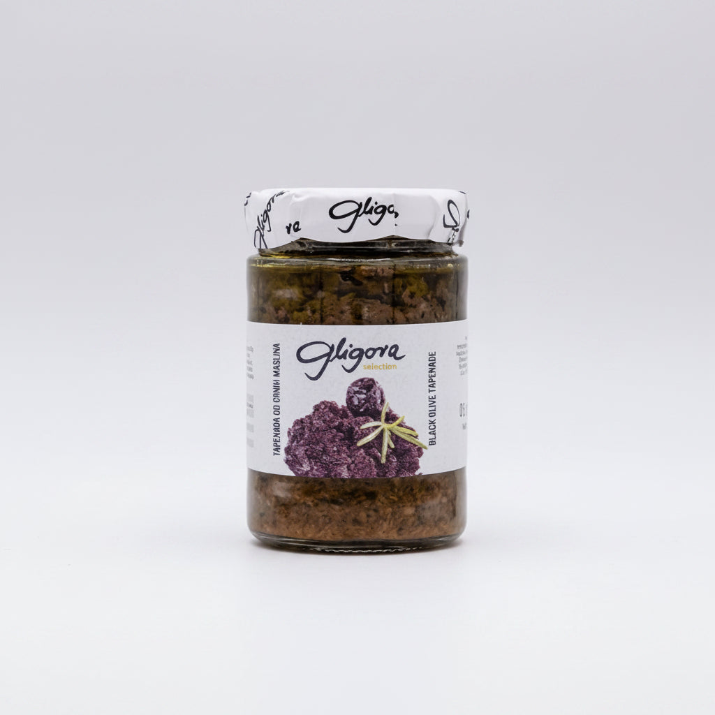 Gligora Classic namaz od maslina (tapenada) u varijantama zelene i crne masline, pakiranje 190 g