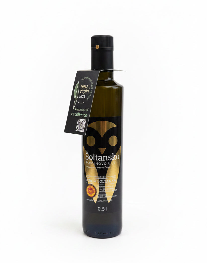 Šoltansko Šoltanka premium ekološka kupaža EVOO, 0,5 L