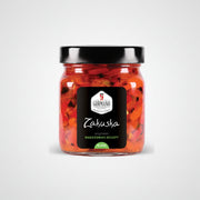 red peppers in jar sliced