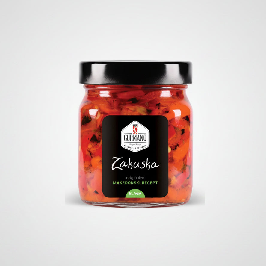 red peppers in jar sliced