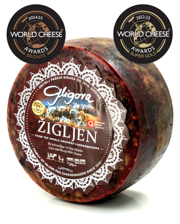 Žigljen Cheese Aged in Marasca pomace