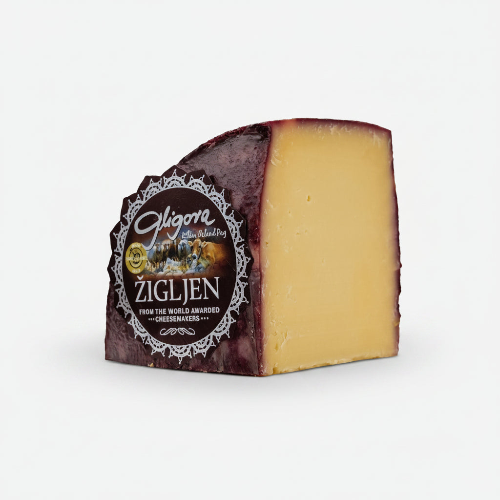 Žigljen Cheese Aged in Marasca pomace, 650 g